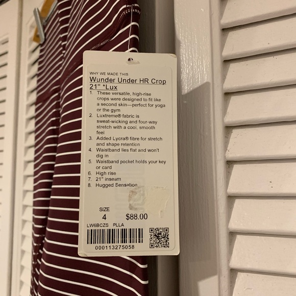 NWT Lululemon Wunder Under HR Crop 21” Lux Rare - Picture 4 of 4